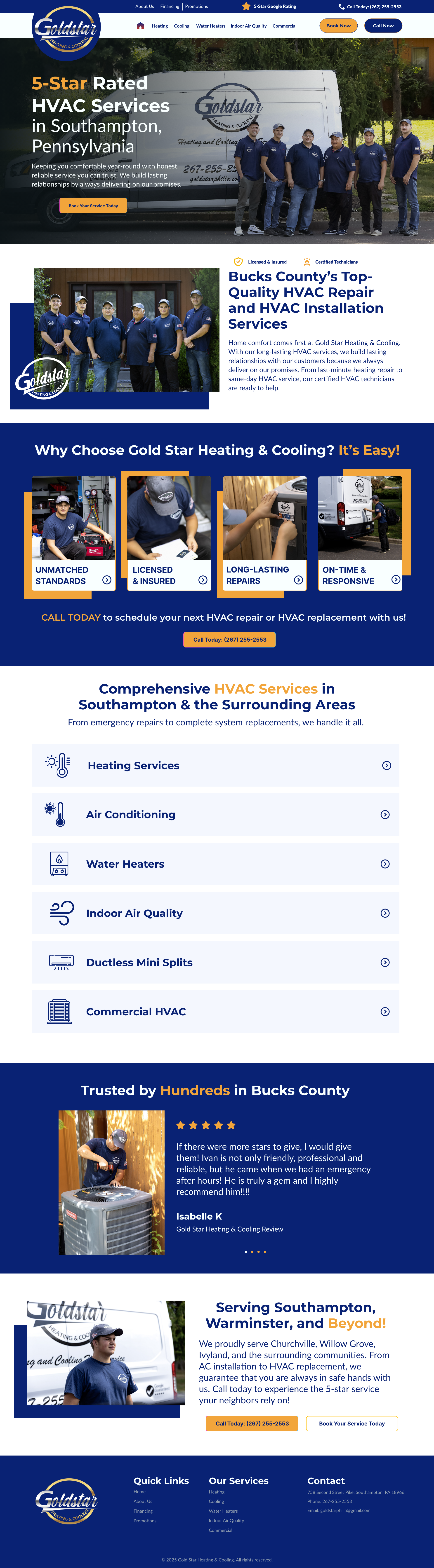 Goldstar Finance — Web Design